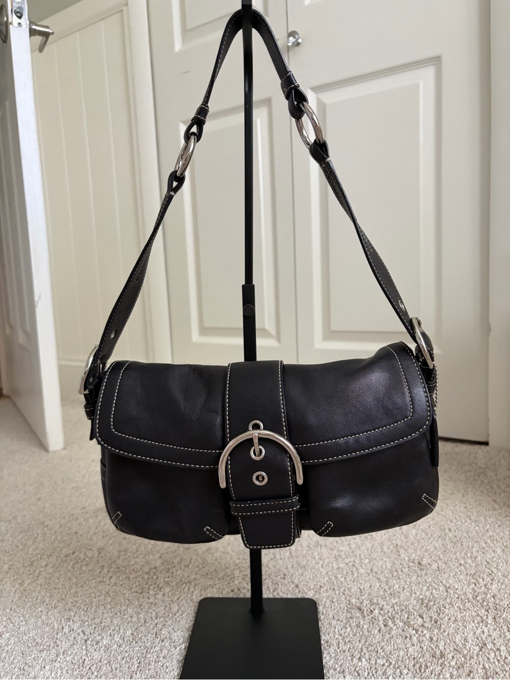 Vintage Coach SoHo Flap Double Pocket Shoulder bag #3653